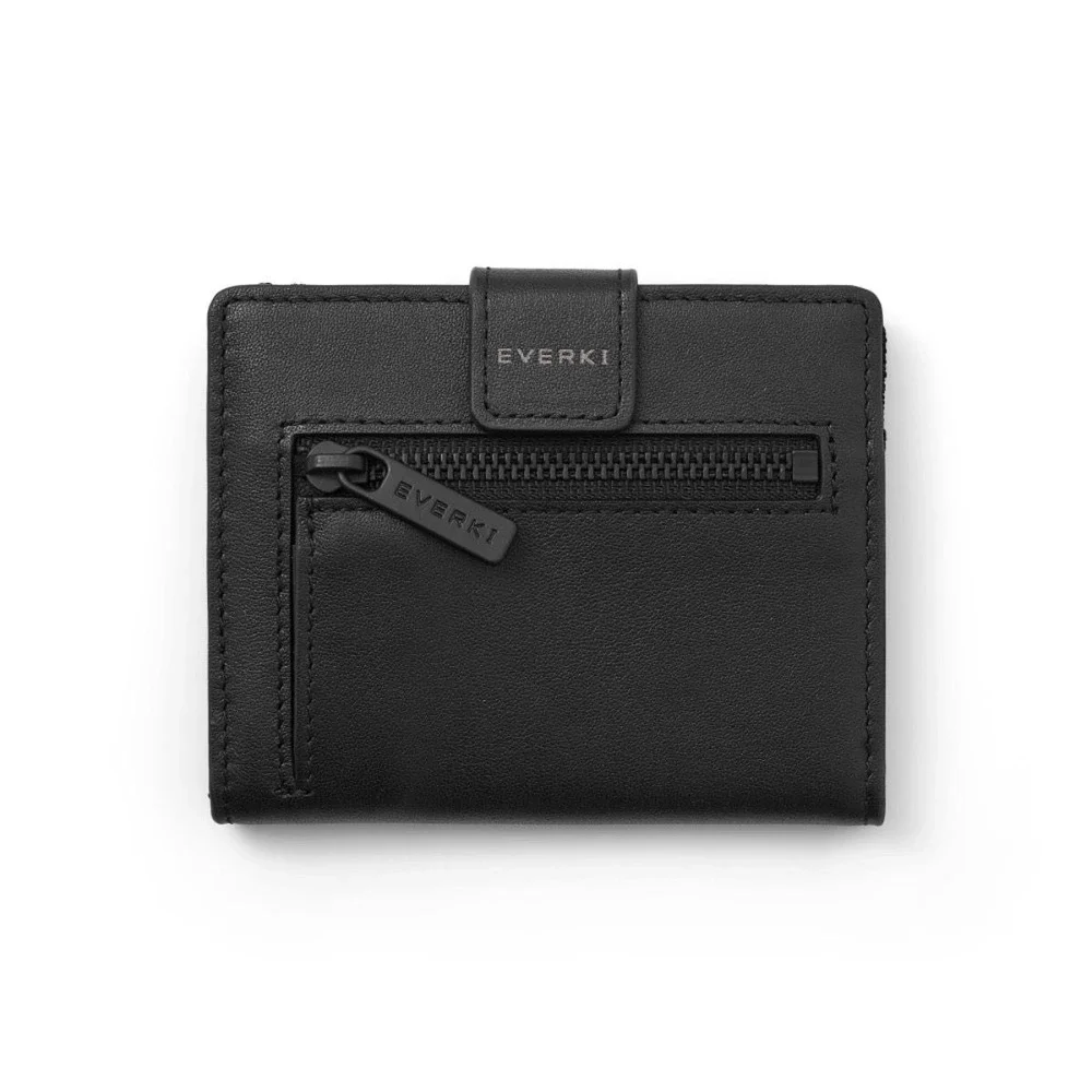 NWT EVERKI RFID Blocking Slim Wallet for cards coins and bills‎ Leather